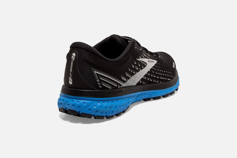 Brooks Running Shoes Mens Black/Grey/Blue - Ghost 13 Road - 7652-YAFTD